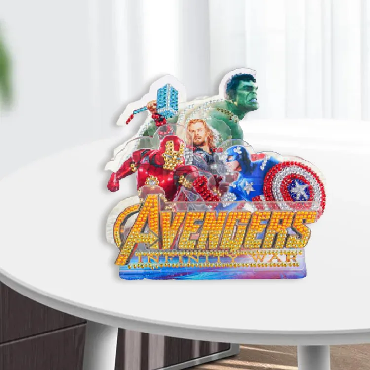 Trendy Style Diy Puzzle Handicraft Gifts Beautiful Artwork Hero 5d Puzzle Diamond Painting For Kids