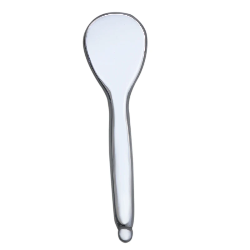 Free custom logo massager stick eyelid acupressure terahertz spoon gua sha facial tool