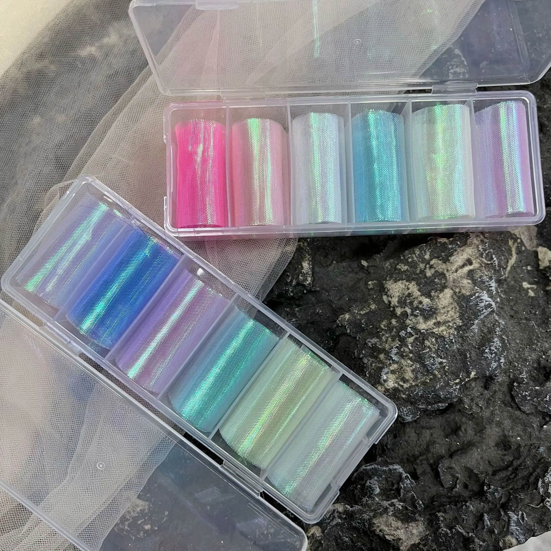 2024 New Popular Spring Summer Nail Glitter Fish Scale Pattern Decoration Nail Accessories