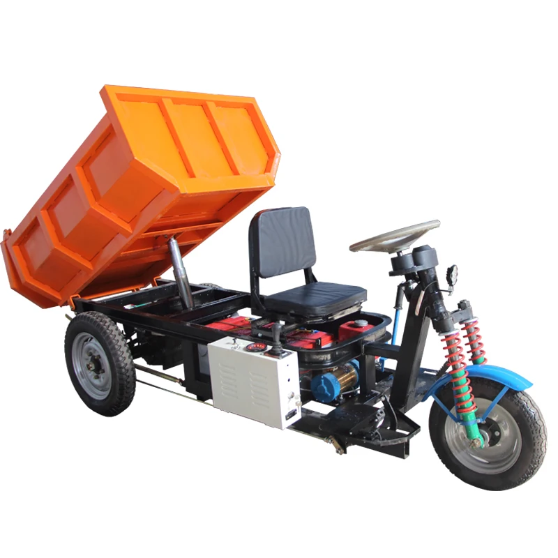 Cheap Cargo tricycle Electric mini dumper mining cargo tricycle China Supplier with 1 ton 2 ton 3 ton loading capacity