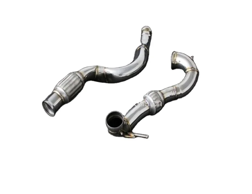 Бесшовный выхлопной коллектор Foshan Catless для A45 AMG, выхлопная труба Det-Cat Back