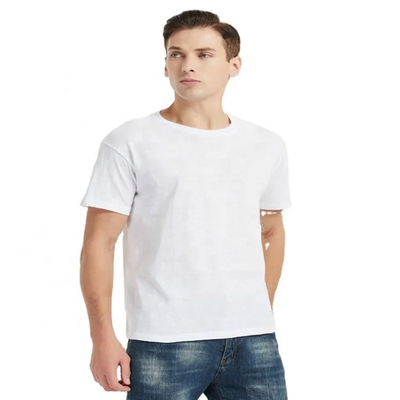 2022 Cheapest 100% Cotton O Neck Casual High Quality 140Gsm Plain Blank Election Promotional Advertising White T Shirts