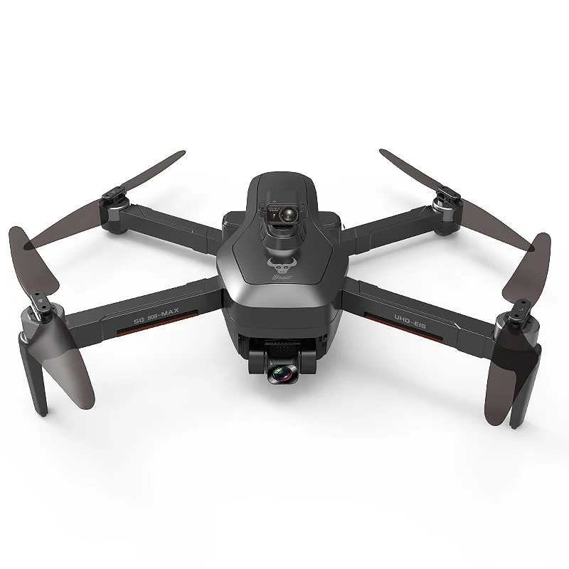 The large drone is connected to the mobile phone to operate the camera and video can be used for travel party selfies