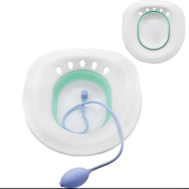 Sitz Bath for Toilet Seat - Postpartum Care, Soothes Hemorrhoids & Perineum - Yoni Steam Seat for Toilet - Collapsible, Easy to