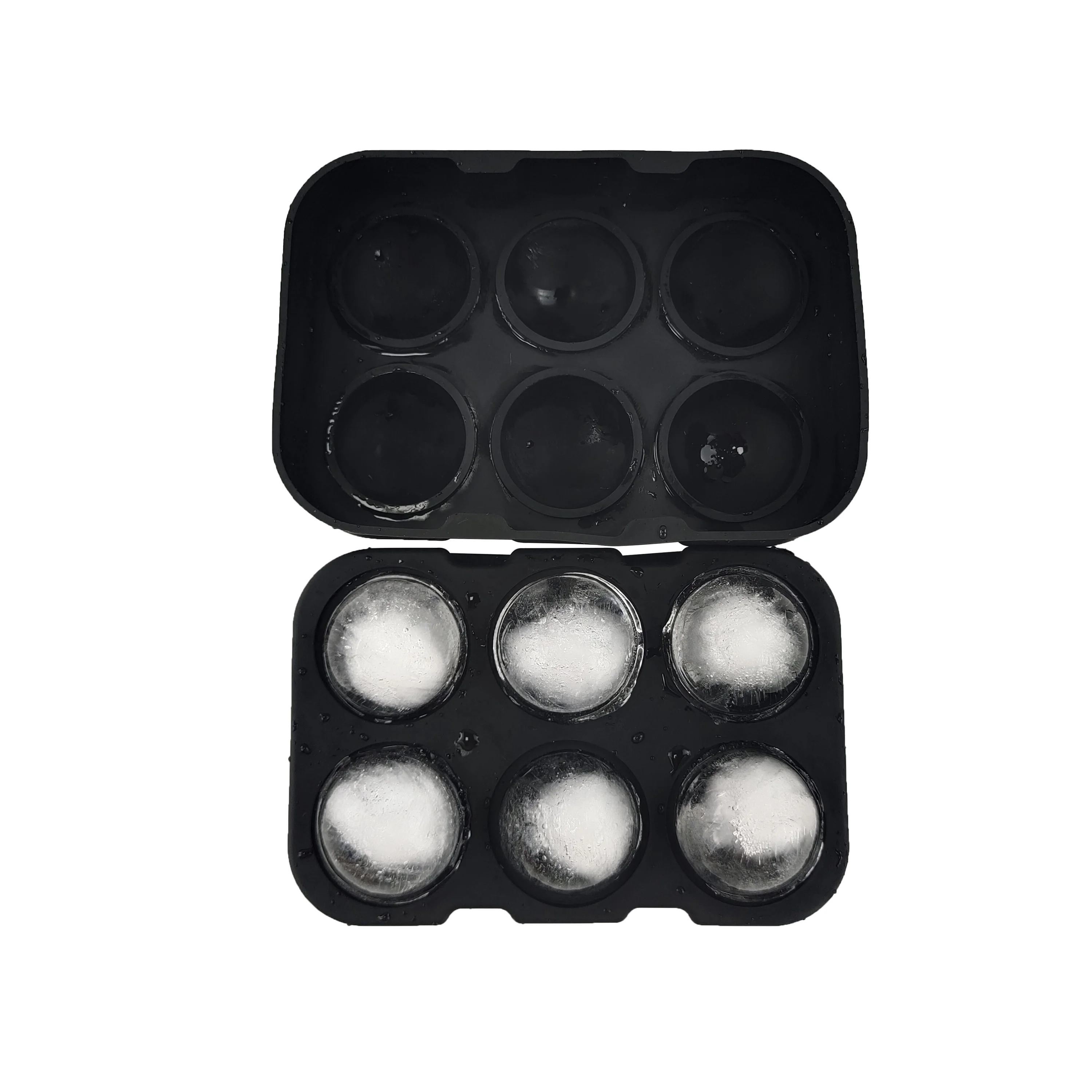 Лидер продаж, поднос для льда из пищевого силикона, для приготовления виски, круглые большие кубики льда, форма с 6 отсеками