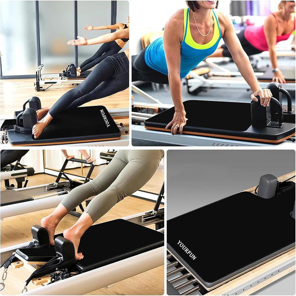 Custom Anti Slip Suede Microfiber Cover Towel Pu Pilates Reformer Mat