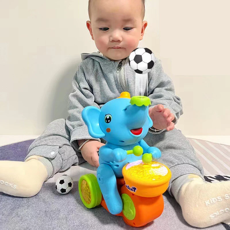 Elephant Toy Educational Electric Sound and light toys Walking Musical Electronic Elephant  for baby educational toys