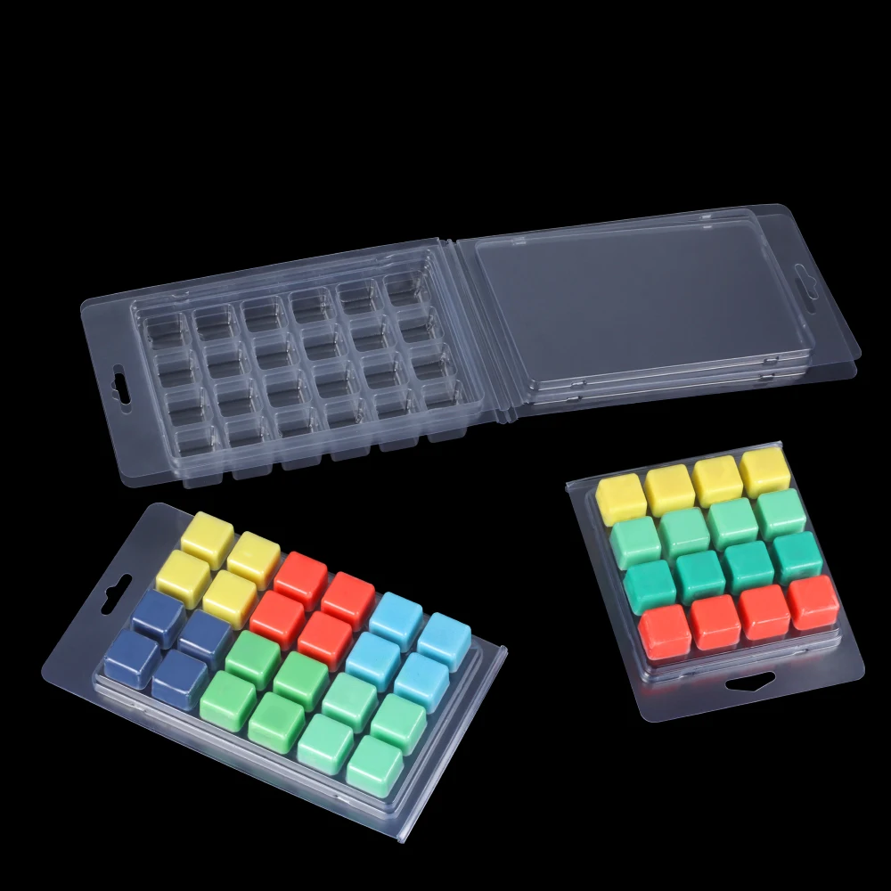 Прозрачный чехол-раскладушка для свечей из ПЭТ/ПВХ/PS/упаковочный раскладушка для воска