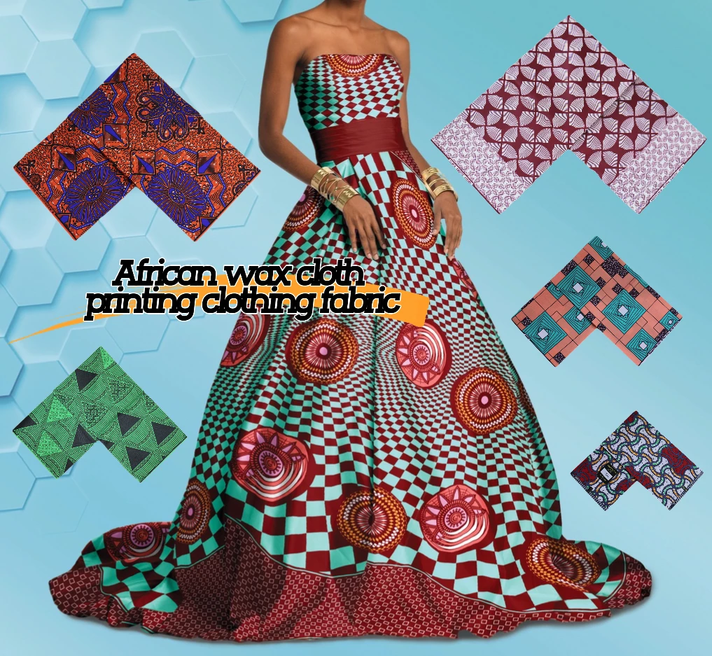 Best Price Wholesale African Wax Print Fabric Hollandais 6 Yards