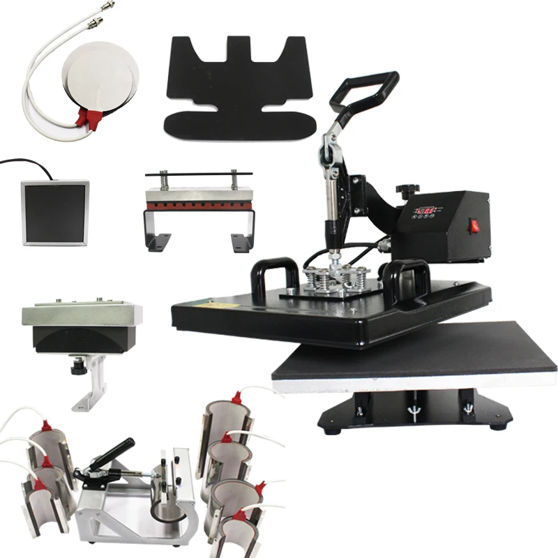 wholesale 15 in 1 free shipping  t shirt printing machine clam   heat press