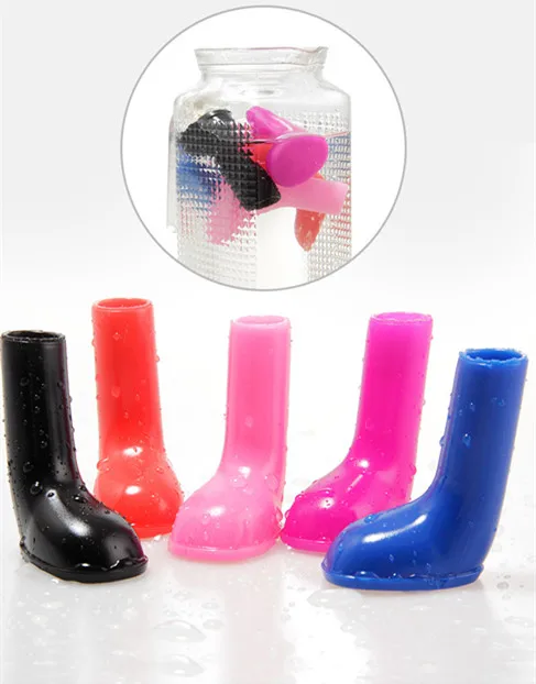 Wholesale Anti-Slip Pet Rain Shoes Rubber Dog Boots Paws Protect Shoes 4pcs Dog Shoes