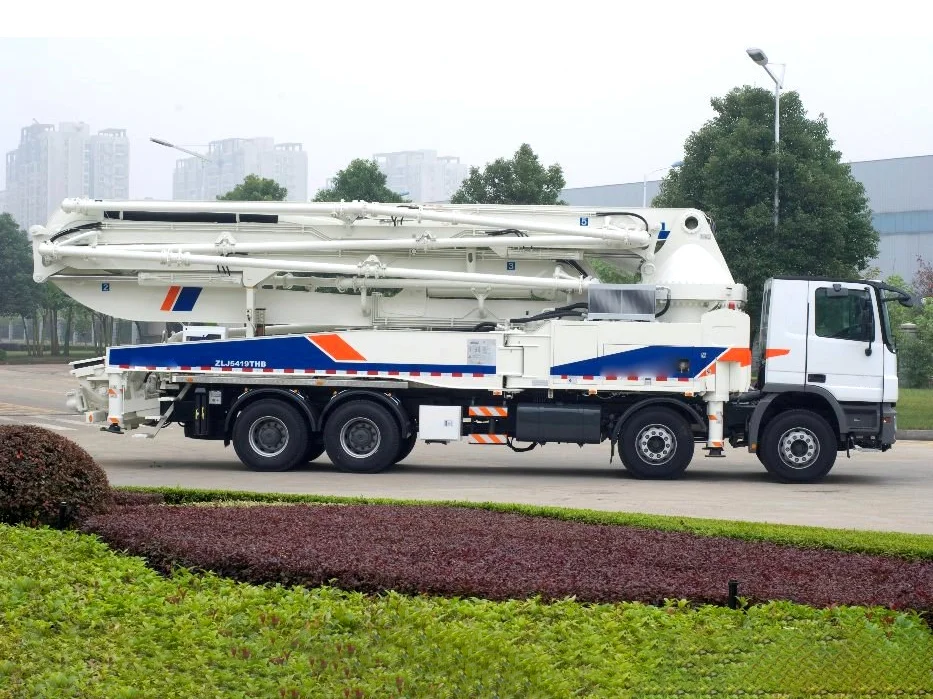 2 оси установленная тележкой насосы 38X-5RZ-2 38 м стрела грузовика бетононасоса
