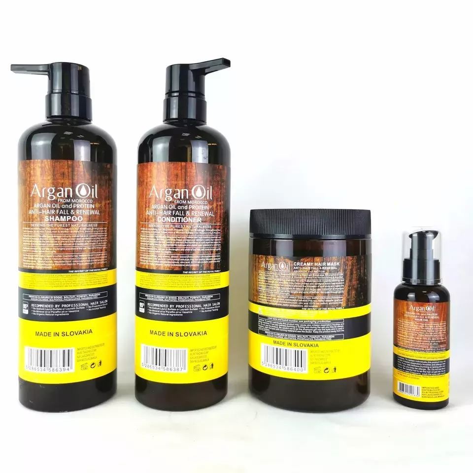 Natural Lightness Argan Oil Shampoo Organic Hair Care Repairing Smoothing Hair Mask Vegan Hair Shampoo And Conditioner