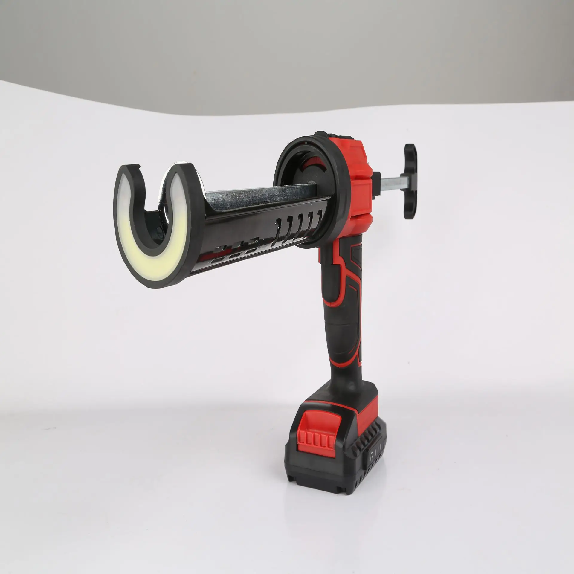 Li-on Battery 600ml Electric Power Caulk Gun Cordless Pneumatic Glue Gun Led Plastic Handle Refillable Battery Powered Caulk