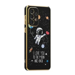 wholesale Phone Case For Tecno spark 7 spark 6 air back Cover Plating astronaut customize design Silicone  for Oppo for infinx