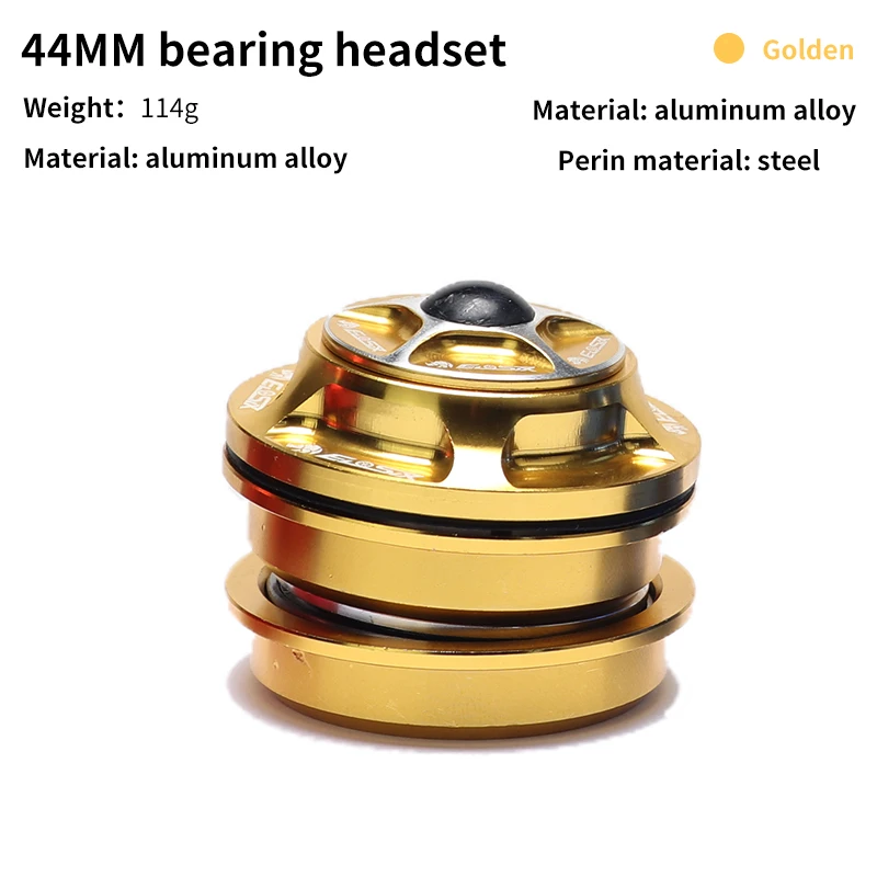 Eiosix 44mm aluminum alloy mtb headset road bike headset double containment vessel cnc sealed bearing bicycle headset