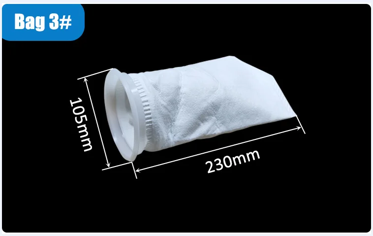 0.2-50 Micron 180*430 180*810 Polypropylene PP Polyester PE Liquid Filter Bag With Plastic F Ring For Food Industry