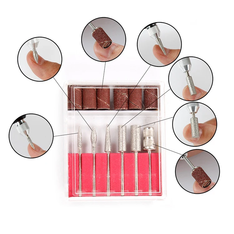 Electric Nail Sander Nail Drill Machine Grinder Nail Removal Exfoliating Polishing Tool Pedicure Machine Adapter