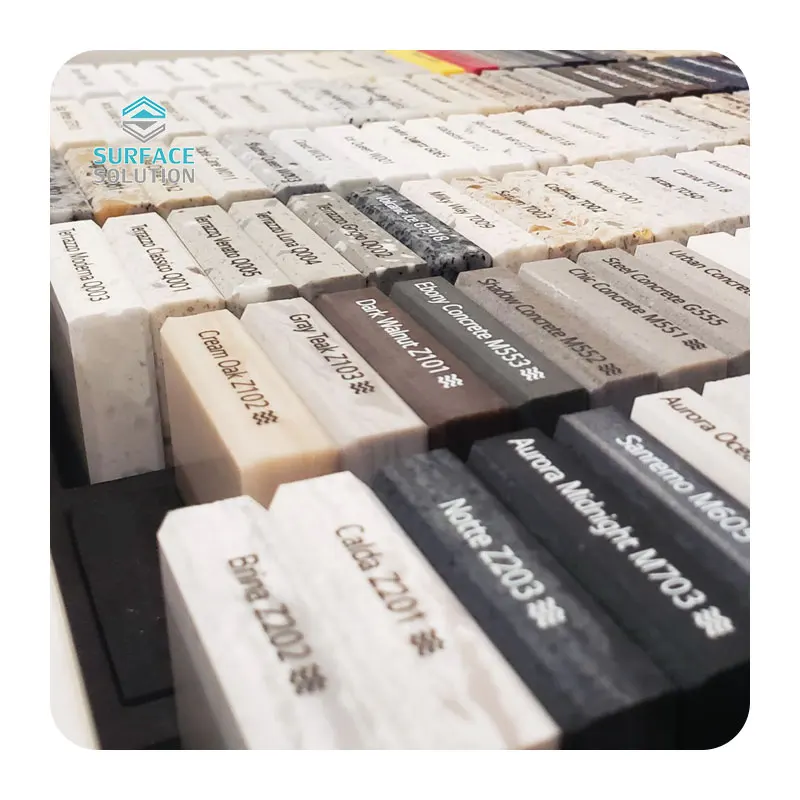 Wholesale Pure Acrylic Solid Surface Sheet Solid Surface Stone Solid Color Bathtub