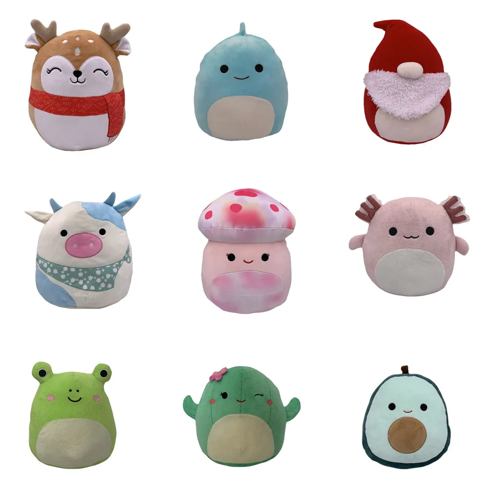 34 kinds of cool toys 2022 baby stuffed animals plush frog soft toys pillowed irregular shaped cushion custom plush pillow toy