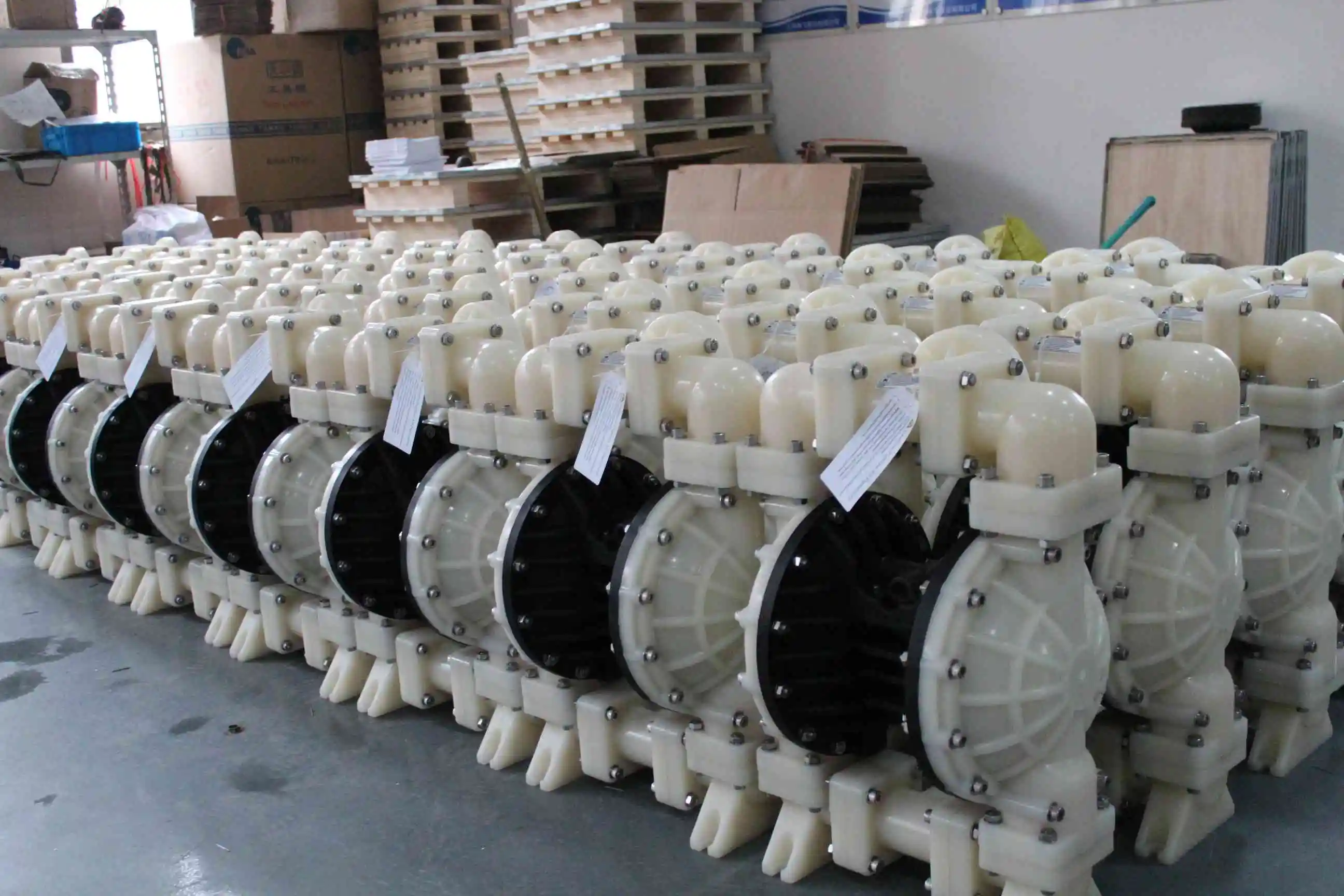 Chemical resistance pneumatic EPDM elastomer Hytrel PTFE Stantoprene diaphragm membrane pump