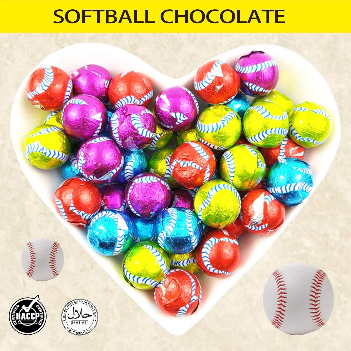 
Supply Colorful Packaging choco ball Shape Sweet Milk Chocolate Candy Halal Candies Low Price Wholesale 