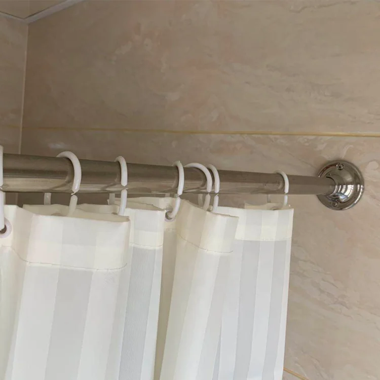 Yuyao beilv stainless steel shower rod shower curtain rod curved stainless steel telescopic shower curtain rod