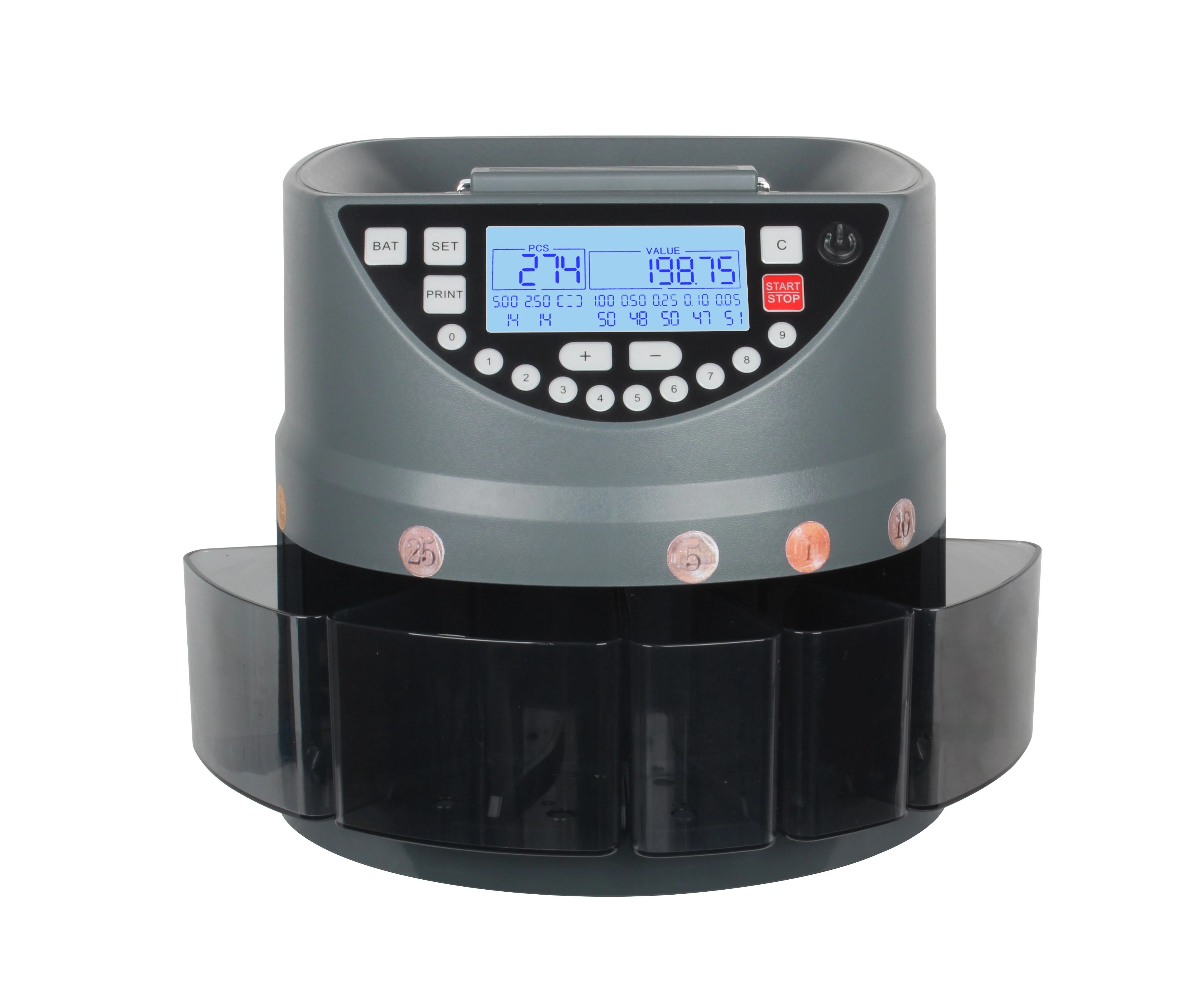 Сортировщик монет для USD Euro Coin Counter Machine профессиональный автоматический счетчик денег