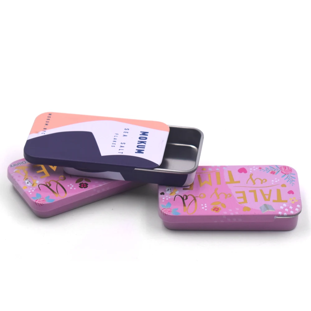 
2019 Hot Sale Lip Balm Slide Metal Tin Box 