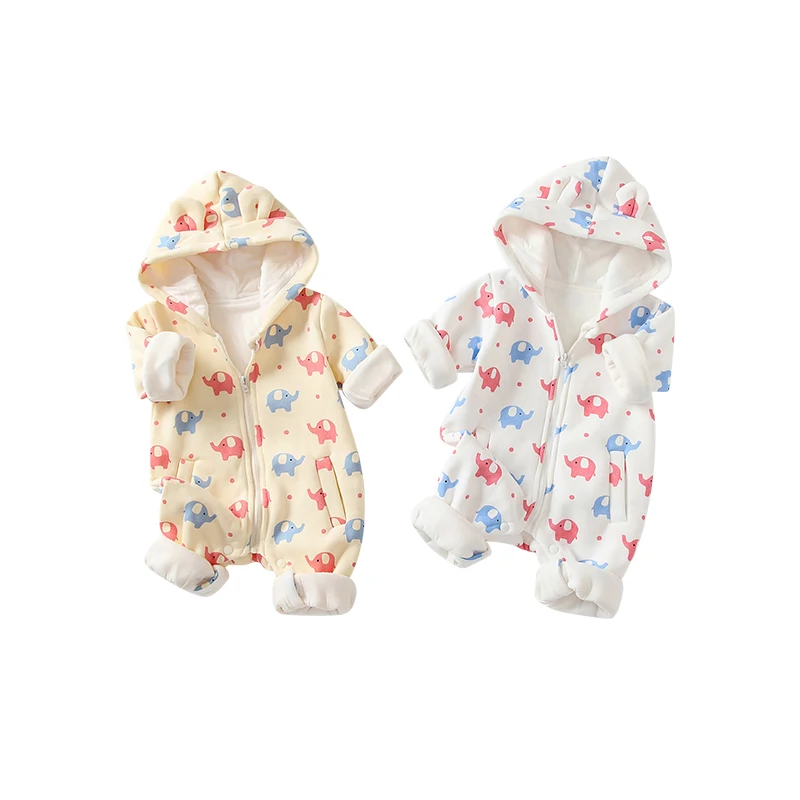 Elephant Pattern New Born 0-3 Months Clothes Baby Spring And Autumn Girls Long Sleeve Romper Wholesale Boy Girl Clothes