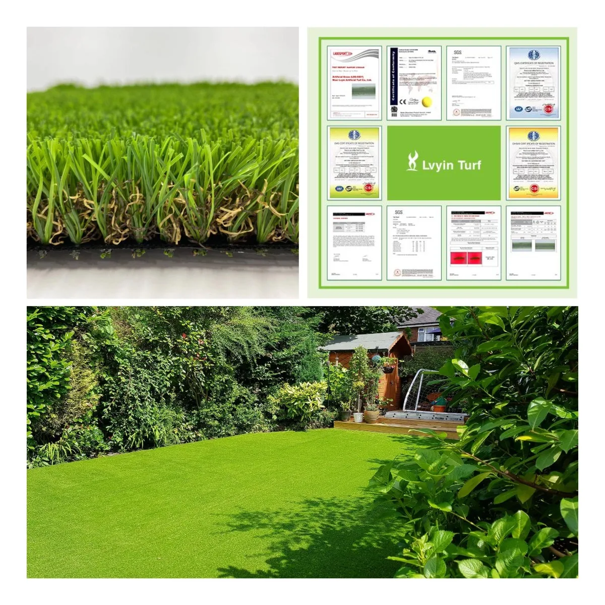 Недорогой синтетический настил из искусственной травы LvYin 35 мм 40 мм из Гуанчжоу