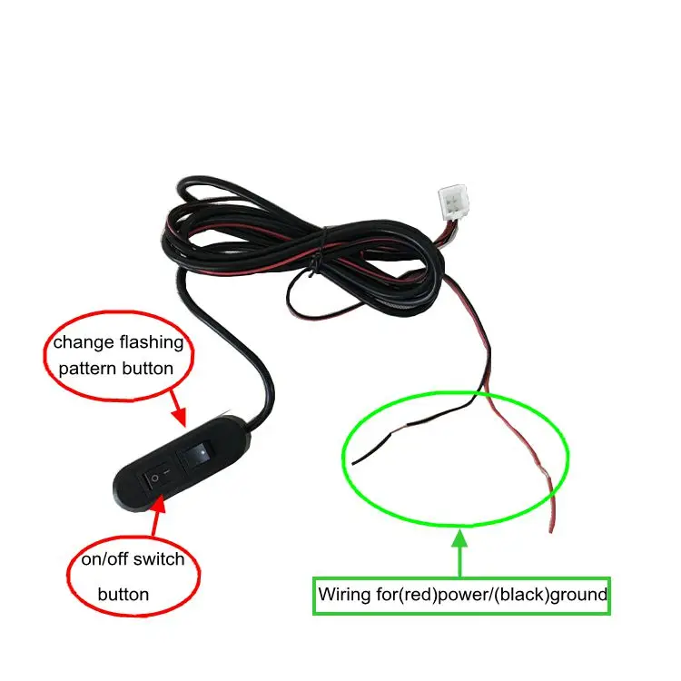 Auto 10v 100v Amber Strobe Warning LED Beacon Light For Forklift