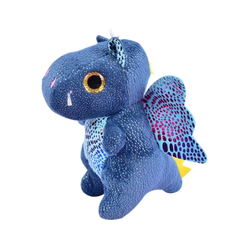 flying wings sequin mini dinosaur plushie kawaii big eyes green dinosaur plush Keychain toy