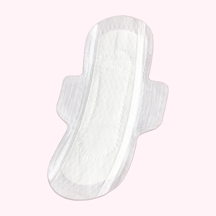 Hot Air Non-Woven Top sheet with wings Super Soft Women Day Use cottony Sanitary Napkins