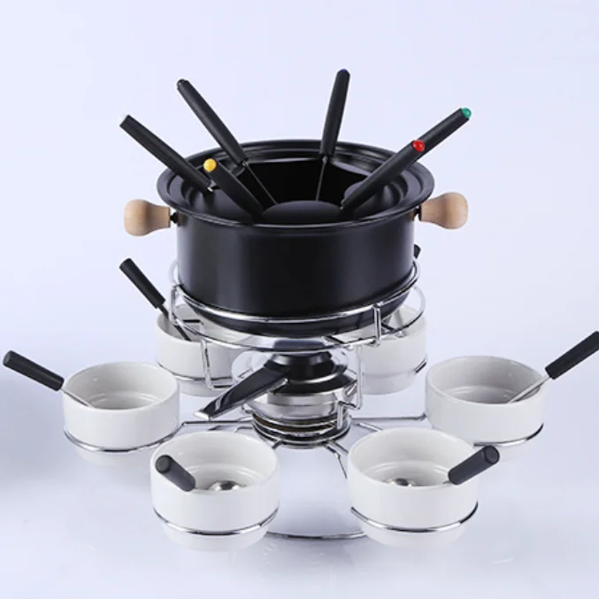 2021 Hot Sale New Chinese Fondue Warmer Set Fondue Chocolate Electric Fondue Pot Set