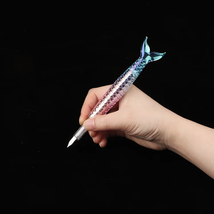 Rainbow Pen Mermaid Eye-catching Design For Kids Gift School Office Supplies Stationery