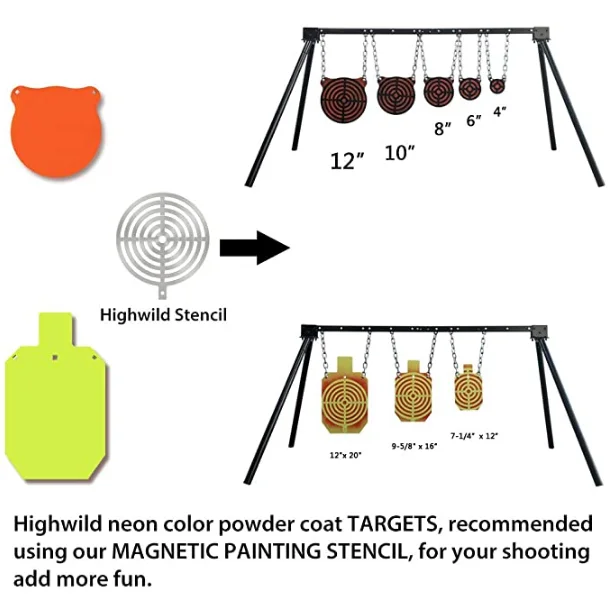  Highwild AR500 стальная мишень для стрельбы 12x20