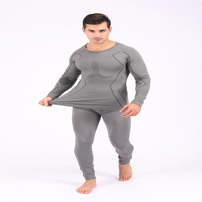 Seamless Thermal Underwear Set Long Sleeve and Pants Best Selling Men's Ultra Soft Thermal Underwear Sets Standard Winter
