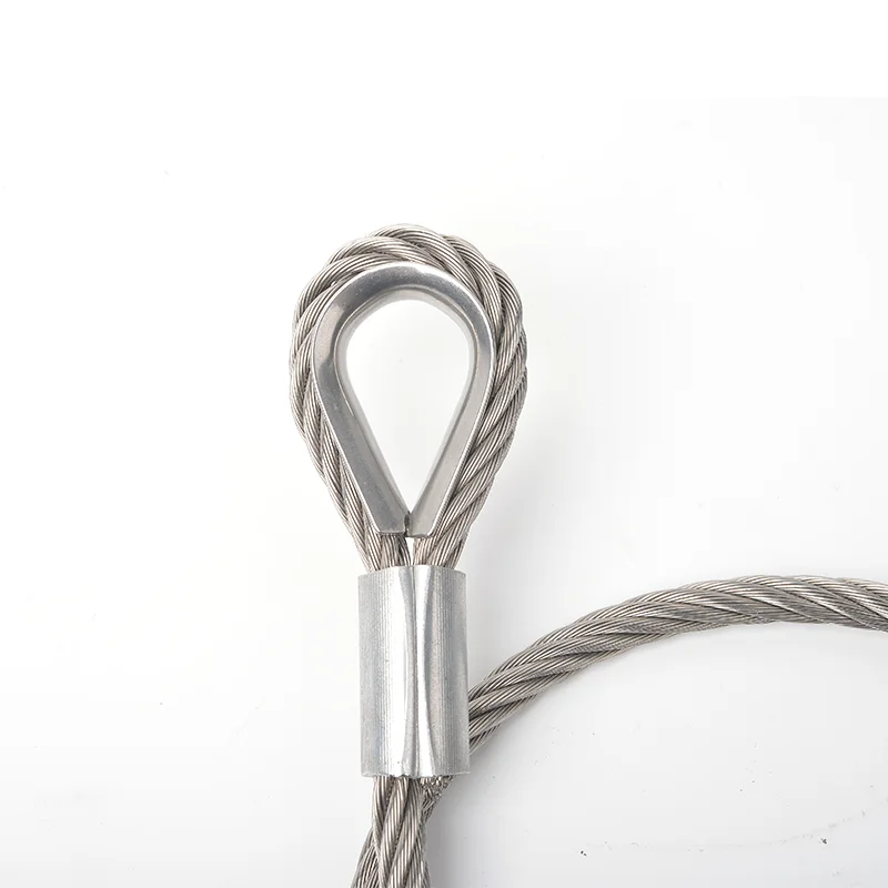 Aluminum Wire Rope End Clamp 1.5mm 2mm 3mm 4mm 5mm 6mm For Cable Wire Rope Connecting