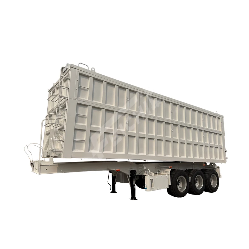China factory high productivity High Quality 3 Axle 50-80t Rear Tipper Truck Trailer Tipping End Dump Semi Trailer