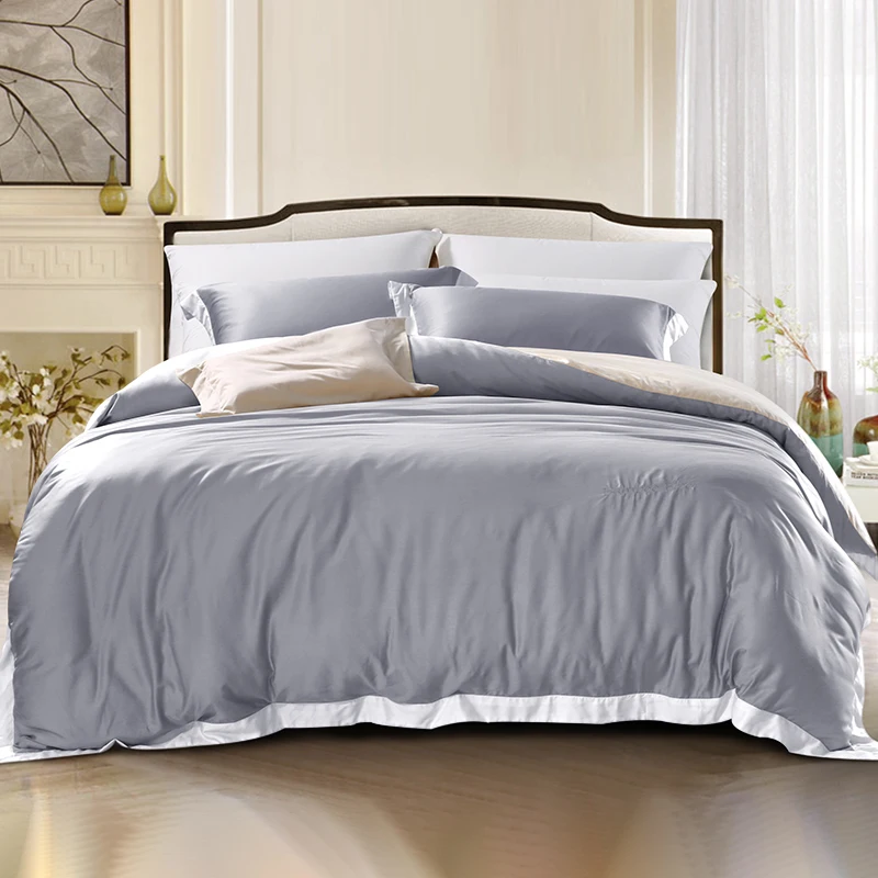 Home use top quality double size bedsheet set bamboo bed sheet set import from china