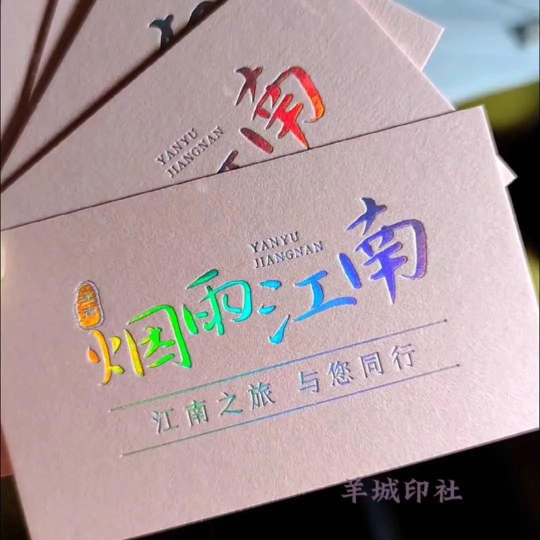 Luxury Business Card grey black cardboard Metal Business Thank You Card Gold Foil Embossed Custom Business Cards