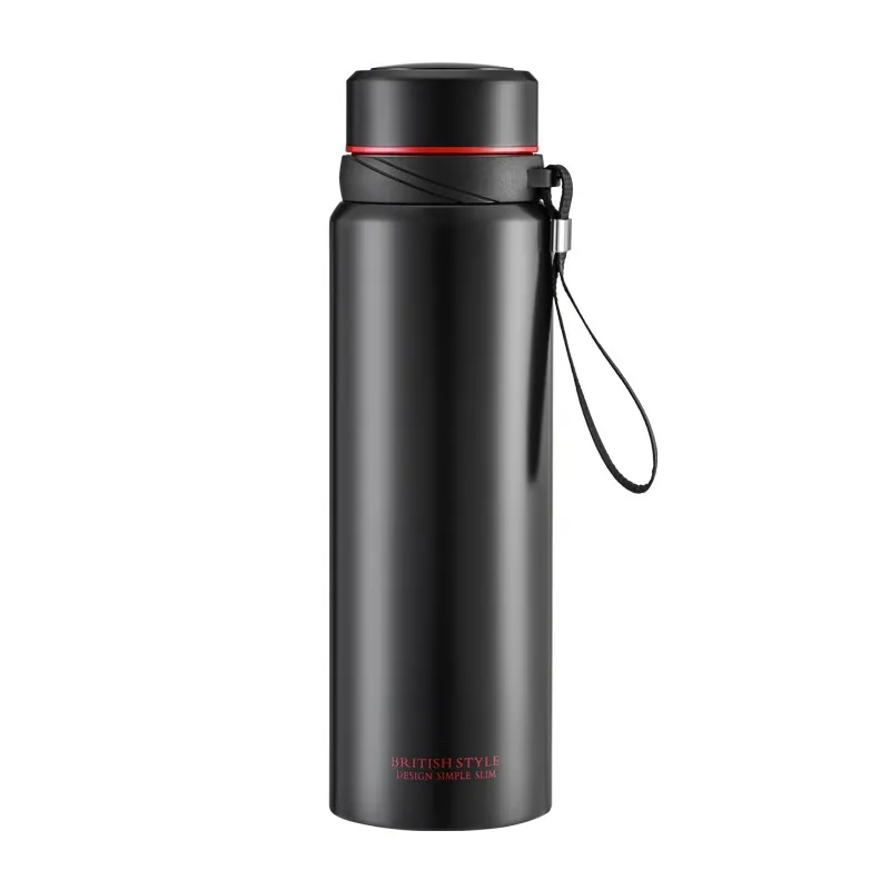 Thermos Water Bottle Flat Factory Direct Price Glass Vacuum Flasks & Thermoses Stainless Steel Straight Cup Temperature Display