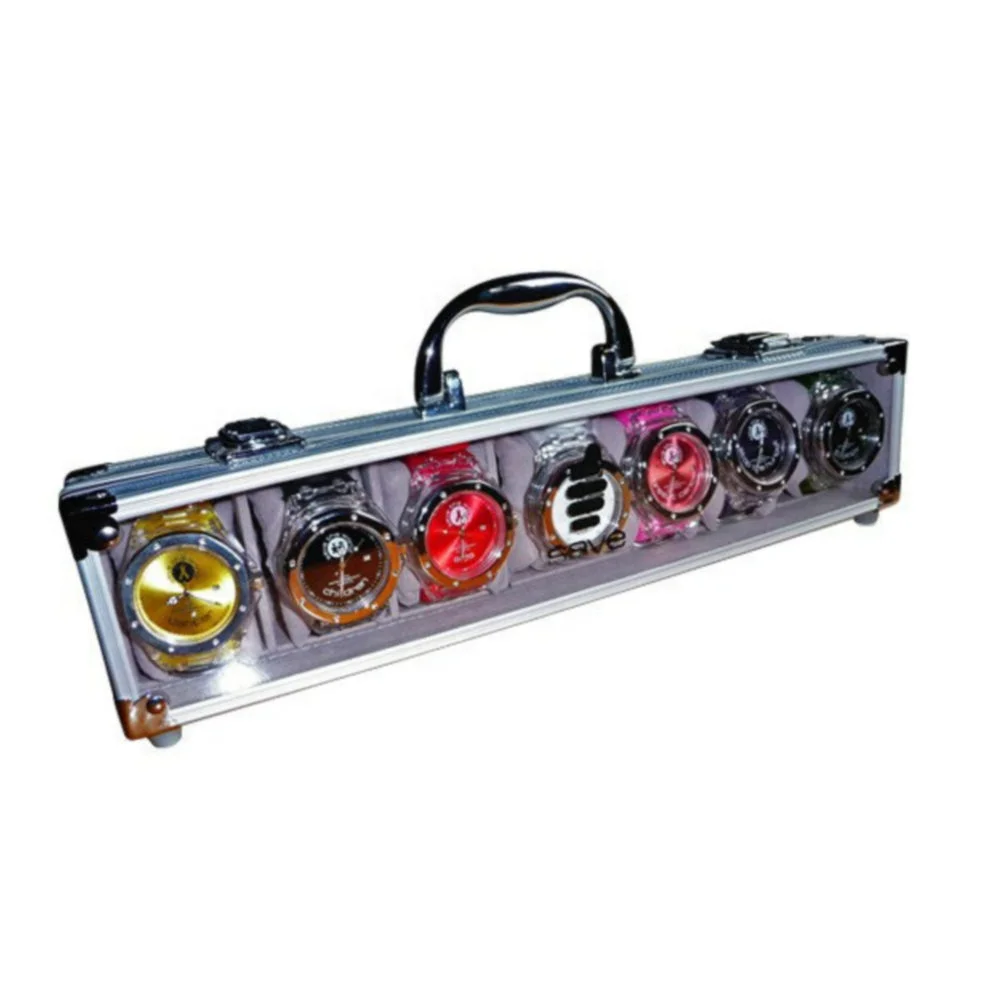 7 slot unique travel watch case aluminum smart watch case high quality From Manufacturer Winxtan Foshan,Guangdong,China Supplier