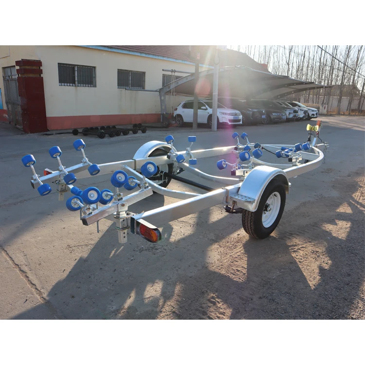 1T roller tires when fender single shaft custom galvanized machine rust removal anti-rust boat trailer