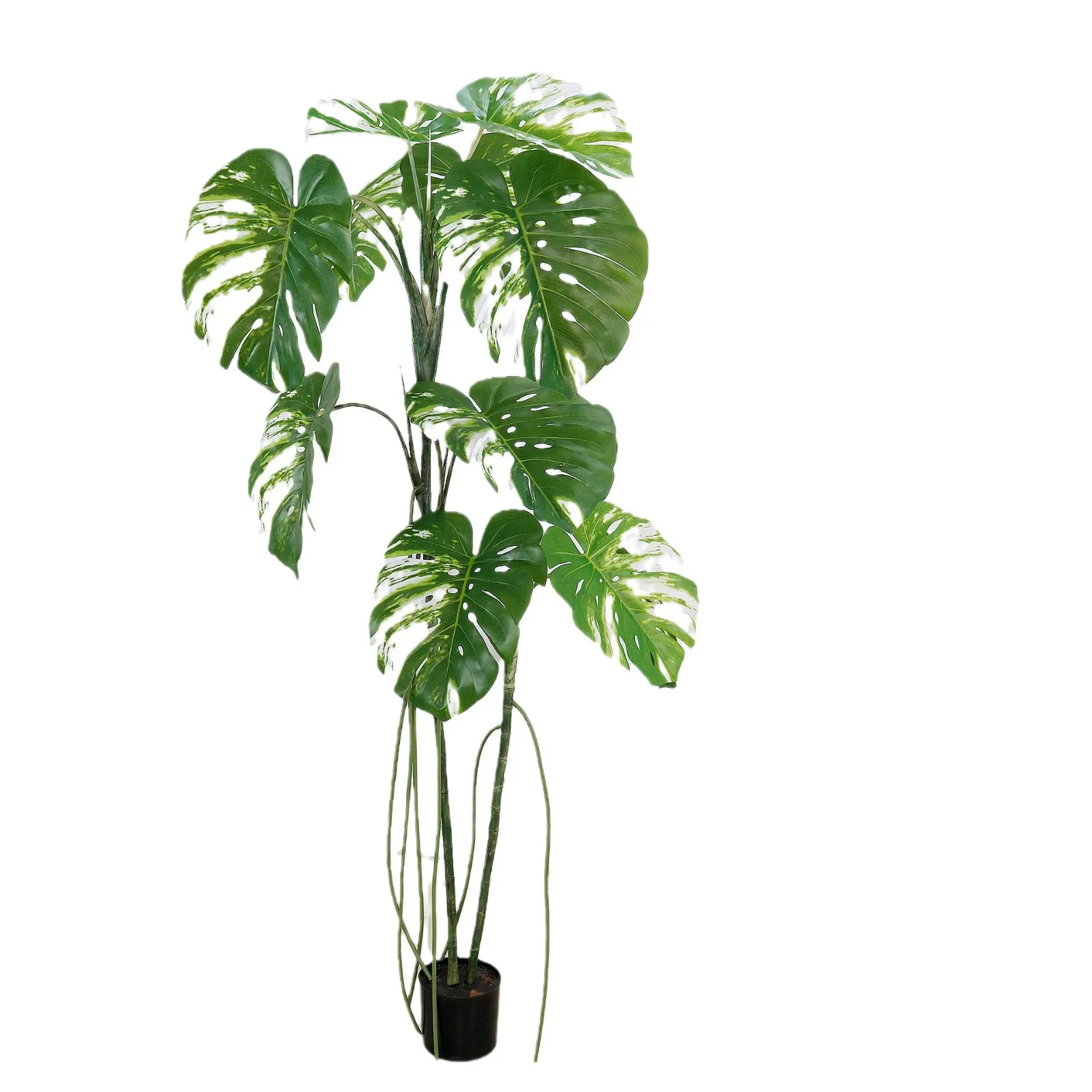 Split turtle back bamboo artificial plant false tree indoor living room landing bionic green plant pot decoration landscape