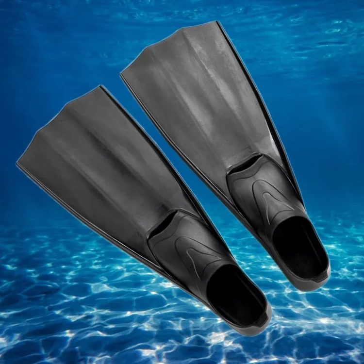 
High quality Rubber TPR ultra-lightweight adult set of feet training subquatic fin free diving fins 