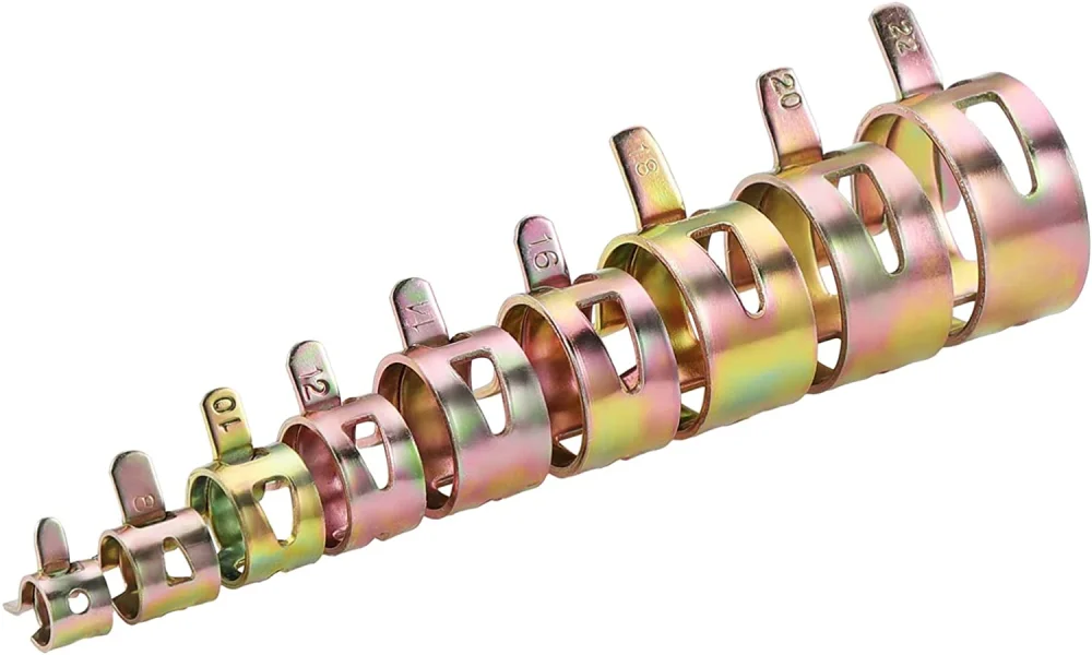 Spring Clips High Quality Stainless Steel Galvanized Material Fuel Oil Line Water Hose Pipe Fastener Tube Clamp Accessories