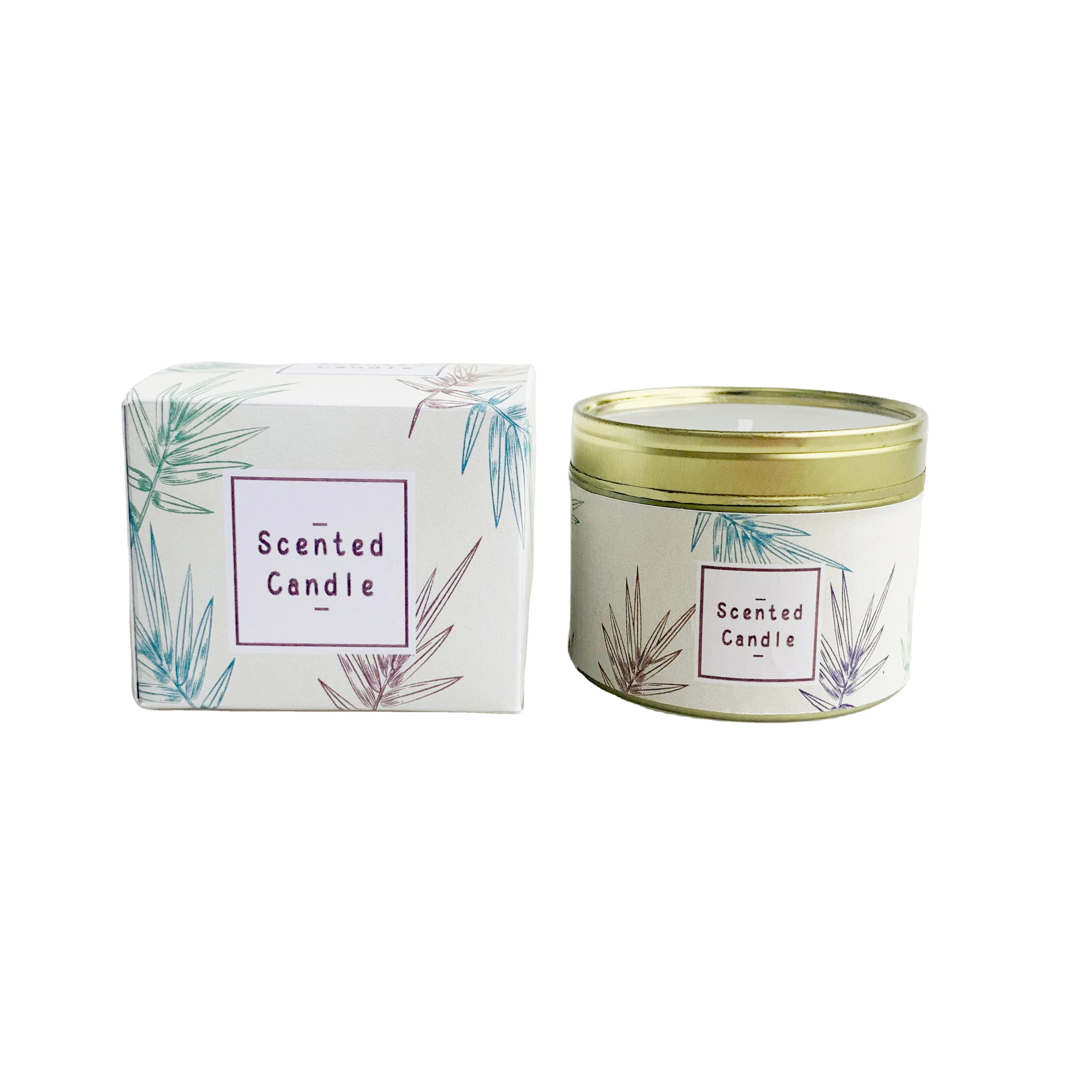 Small Size  Soy Wax Traveling Tin Aroma Candles Wholesale Manufacturer Tin Scented Candles