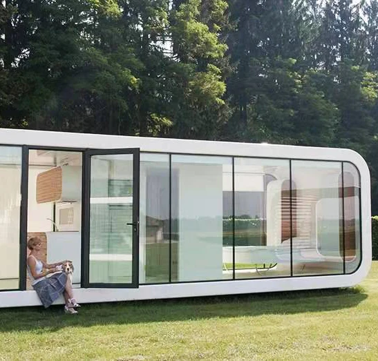 Mobile Ready Made Steel Design Modular China Portable Flat Pack Price Prefabricated Homes Luxury Living Capsule House